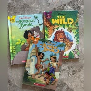Scholastic Jungle Book & The Wild: 3 books-The Wild markings on title page area